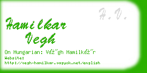 hamilkar vegh business card